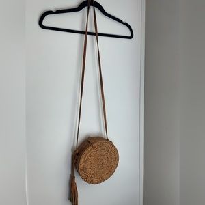 Amerii Rattan Circle Purse